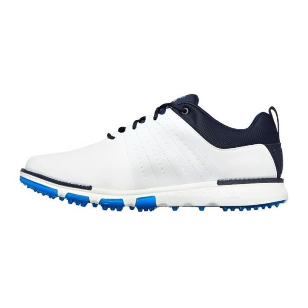 SKECHERS Men's Elite Tour SL MD Spikeless Golf Shoes - White/Navy - Image 5
