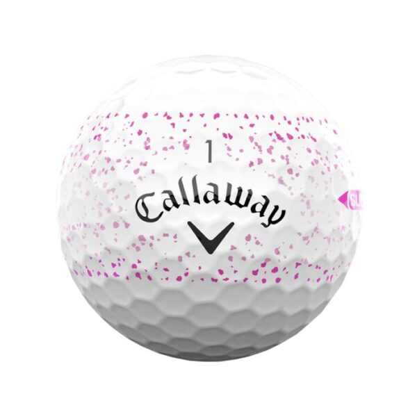 Callaway Supersoft Splatter 360 Golf Balls - White/Pink - Image 3