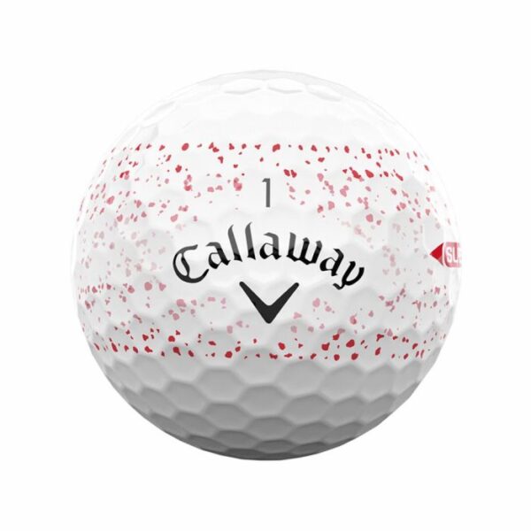 Callaway Supersoft Splatter 360 Golf Balls - White/Red - Image 3