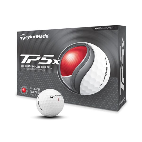 Taylormade TP5x Golf Balls - White - Image 2