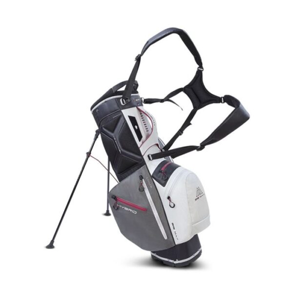 Big Max Dri Lite Hybrid 2 Stand Bag-White/Grey - Image 8