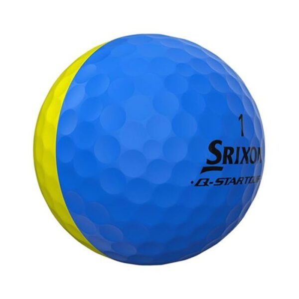 Srixon Q-Star Tour Divide Golf Balls - Yellow/Blue - Image 3