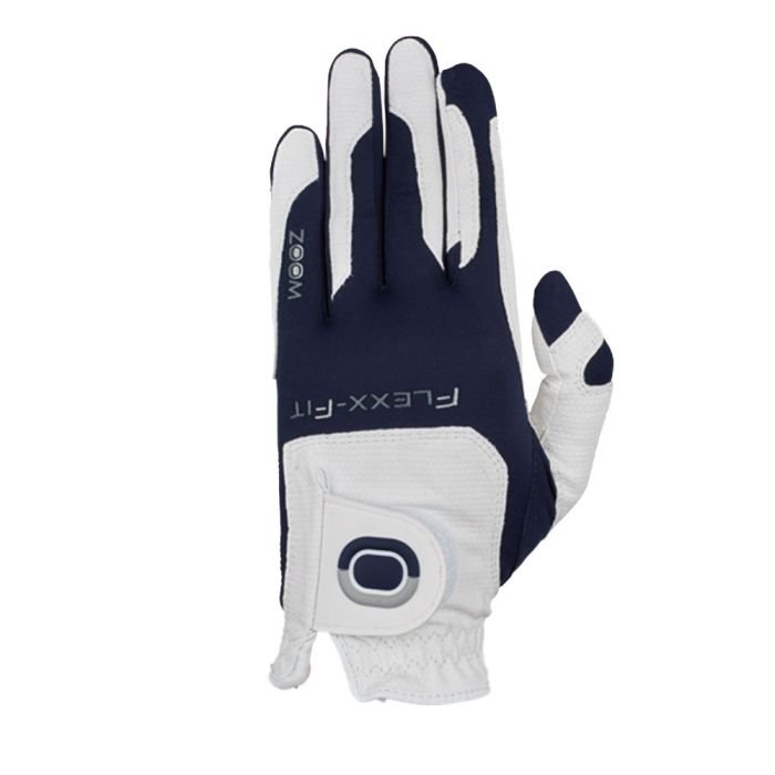 zoom-2_2.jpg ZOOM Men's Weather Golf Glove - One Size Fits All: White/Navy - Image 1