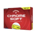 Callaway Chrome Soft 360 Yellow Stripe Golf Balls - White