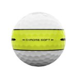 Callaway Chrome Soft 360 Yellow Stripe Golf Balls - White - Image 5