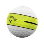 Callaway Chrome Tour 360 Yellow Stripe Golf Balls - White - Image 2