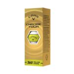 Callaway Chrome Tour 360 Yellow Stripe Golf Balls - White - Image 3