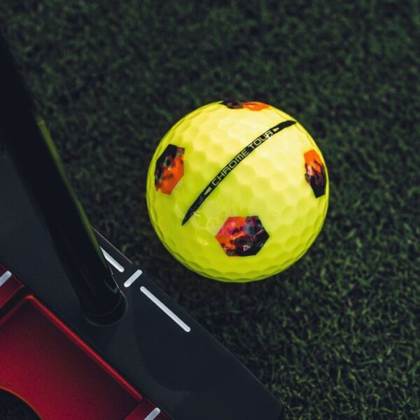 Callaway Chrome Tour TruTrack Golf Balls - Yellow - Image 2