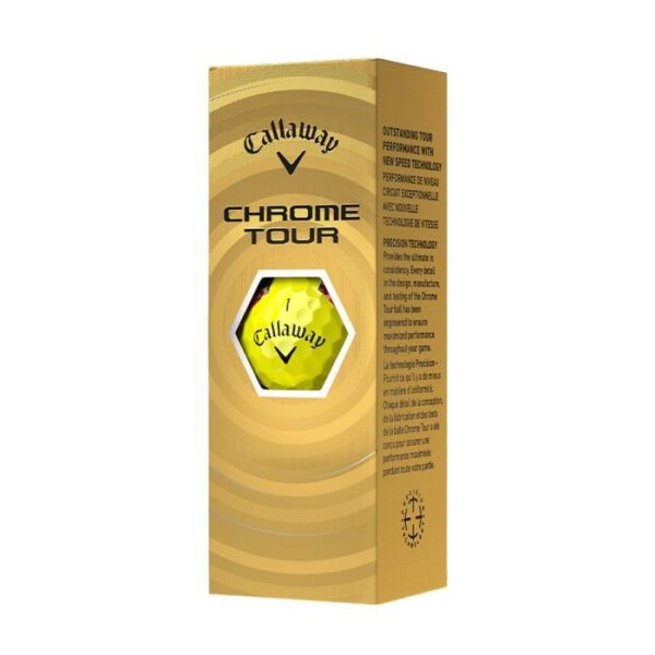 Callaway Chrome Tour TruTrack Golf Balls - Yellow - Image 5