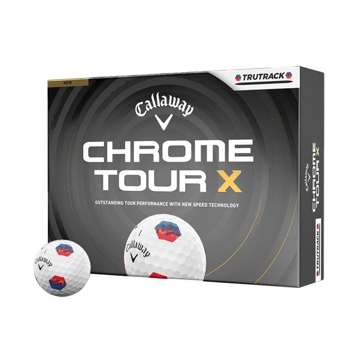 6432263122063_1 Callaway Chrome Tour X TruTrack Golf Balls - White - Image 1