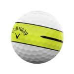 Callaway Chrome Tour X 360 Yellow Stripe Golf Balls - White - Image 2