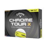 Callaway Chrome Tour X 360 Yellow Stripe Golf Balls - White