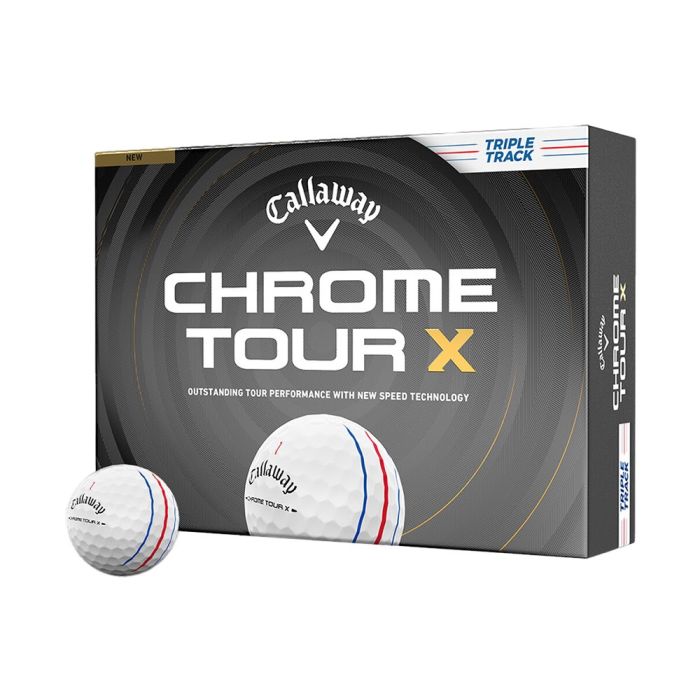 chrome-tour-x-triple-track_1_1 Callaway Chrome Tour X Triple Track Golf Balls - White - Image 1
