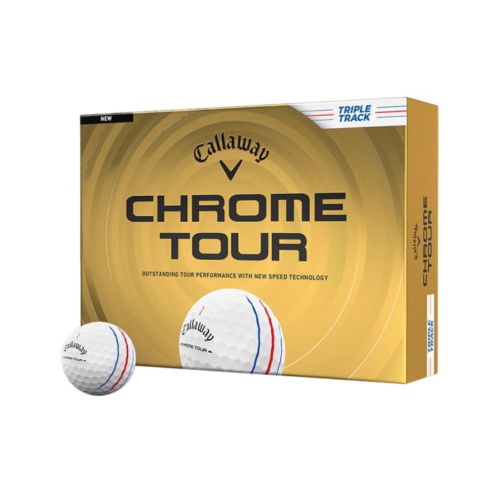 chrome-tour-x-triple-track_1_5 Callaway Chrome Tour Triple Track Golf Balls - White - Image 1
