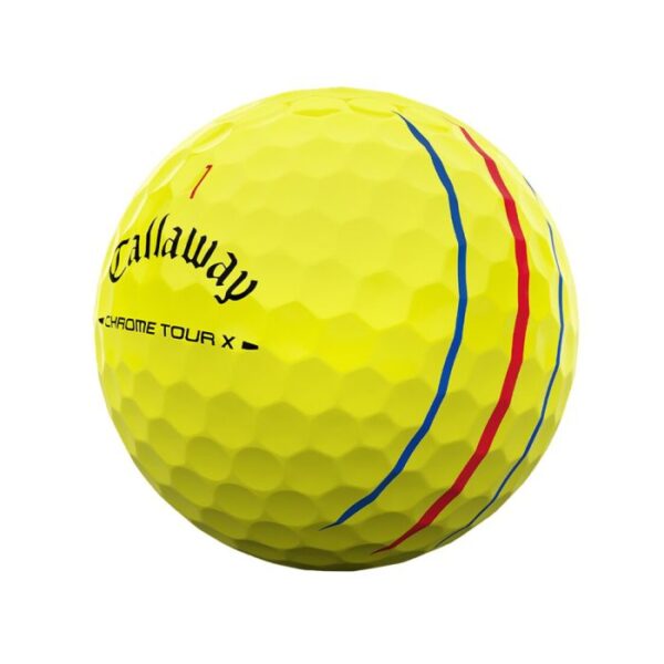 Callaway Chrome Tour X Triple Track Golf Balls - Yellow - Image 3