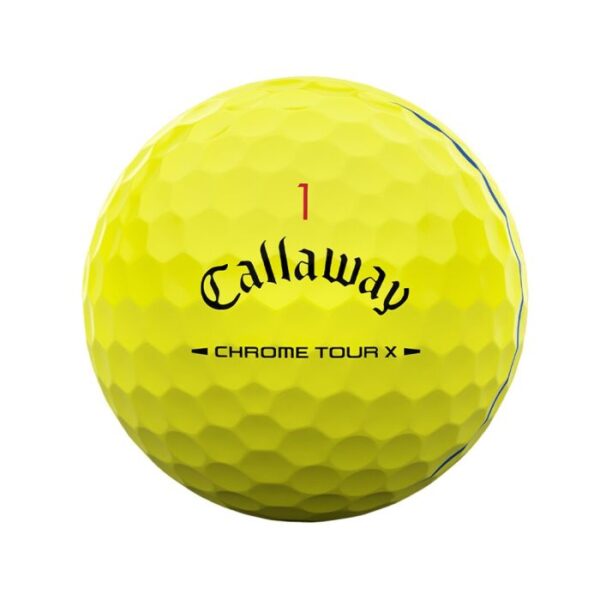 Callaway Chrome Tour X Triple Track Golf Balls - Yellow - Image 4
