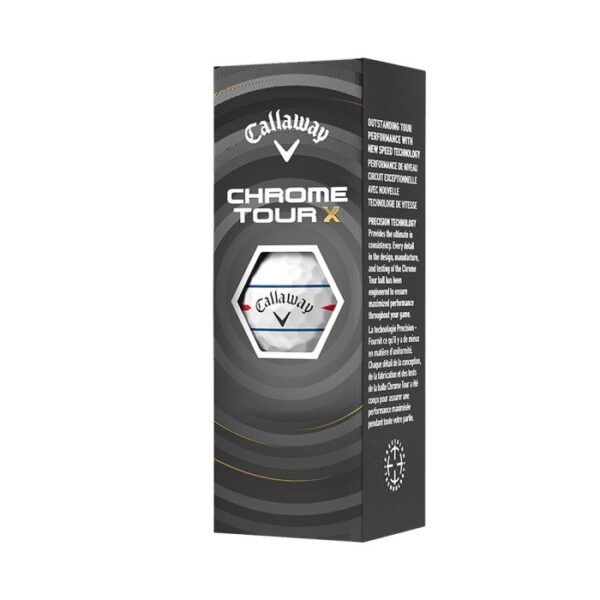 Callaway Chrome Tour X 360 Triple Track Golf Balls - White - Image 2