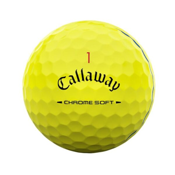 Callaway Chrome Soft Triple Track Golf Balls - Yellow - Image 4