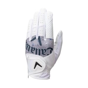 Callaway Men's Graphic Glove - Left Hand - White/Grey