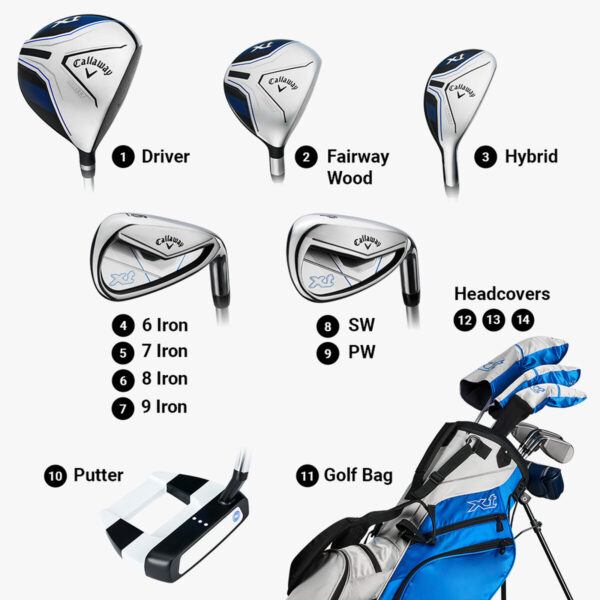 Callaway XT 10-PIECE TEEN SET-BLUE - Image 3