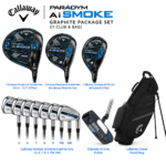 Callaway ParaDym Ai Smoke Graphite Package Set (11 Club & Bag)