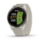 Garmin Approach® S50 Cream Gold Aluminium Bezel with Ivory ComfortFit Nylon Band