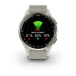 Garmin Approach® S50 Cream Gold Aluminium Bezel with Ivory ComfortFit Nylon Band - Image 2