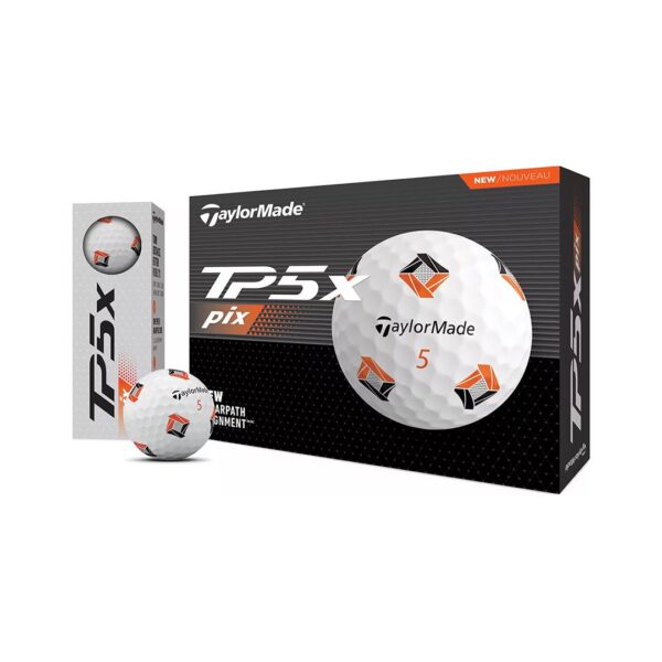 Taylormade TP5x Pix 3.0 Golf Balls - White - Image 4